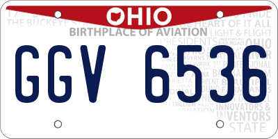 OH license plate GGV6536