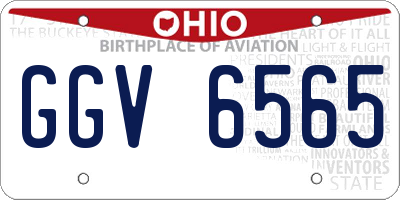 OH license plate GGV6565
