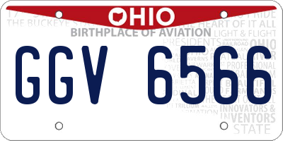 OH license plate GGV6566