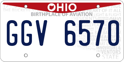 OH license plate GGV6570