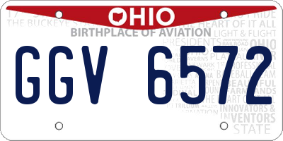 OH license plate GGV6572