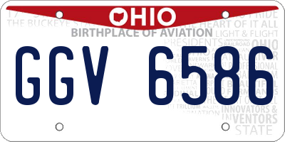 OH license plate GGV6586