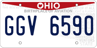 OH license plate GGV6590