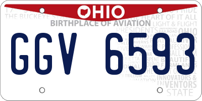 OH license plate GGV6593