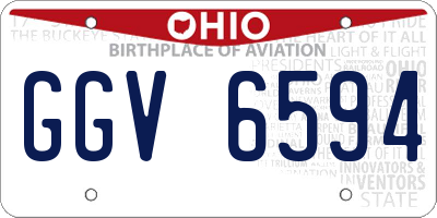 OH license plate GGV6594