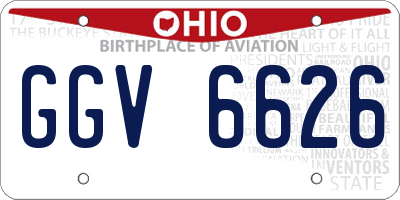 OH license plate GGV6626