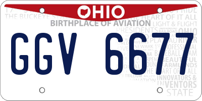OH license plate GGV6677