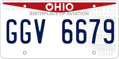 OH license plate GGV6679