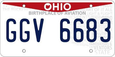 OH license plate GGV6683