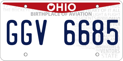OH license plate GGV6685
