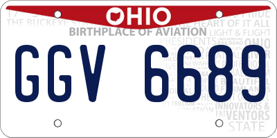 OH license plate GGV6689