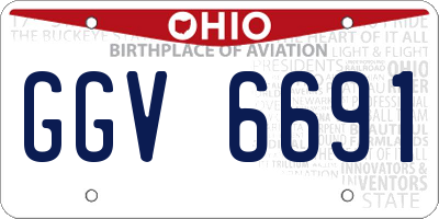 OH license plate GGV6691