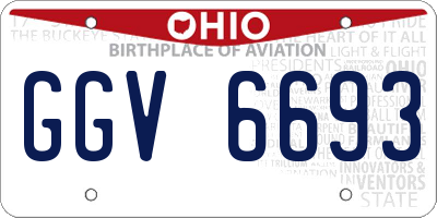 OH license plate GGV6693
