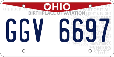 OH license plate GGV6697