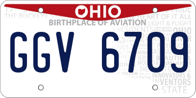 OH license plate GGV6709
