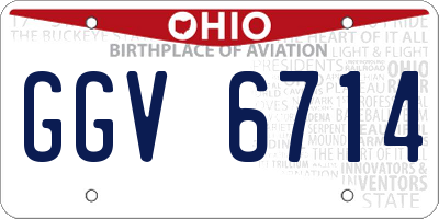 OH license plate GGV6714