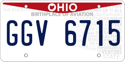 OH license plate GGV6715