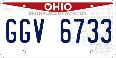 OH license plate GGV6733