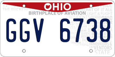 OH license plate GGV6738
