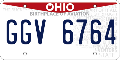 OH license plate GGV6764