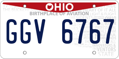 OH license plate GGV6767