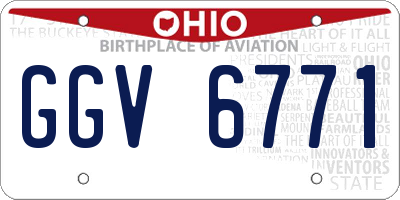 OH license plate GGV6771