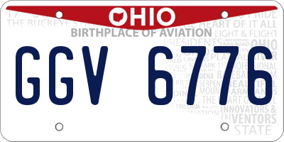OH license plate GGV6776