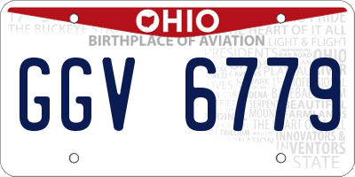 OH license plate GGV6779