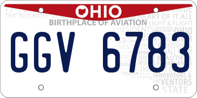 OH license plate GGV6783