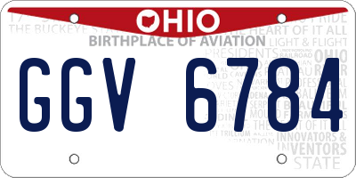 OH license plate GGV6784
