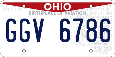 OH license plate GGV6786
