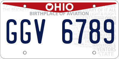 OH license plate GGV6789