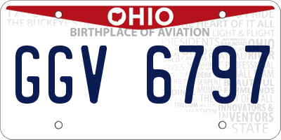 OH license plate GGV6797