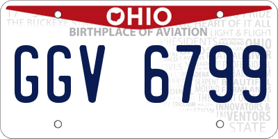 OH license plate GGV6799