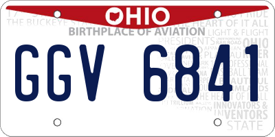 OH license plate GGV6841