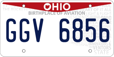 OH license plate GGV6856