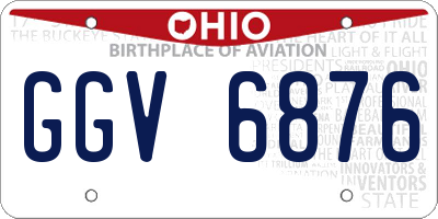 OH license plate GGV6876