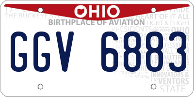 OH license plate GGV6883