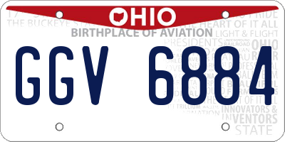 OH license plate GGV6884