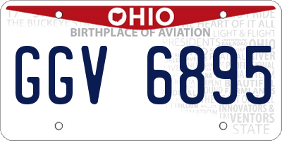 OH license plate GGV6895