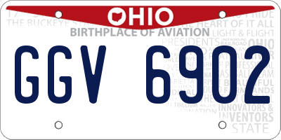 OH license plate GGV6902