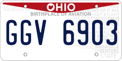 OH license plate GGV6903