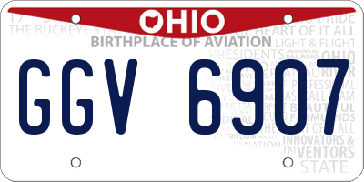 OH license plate GGV6907