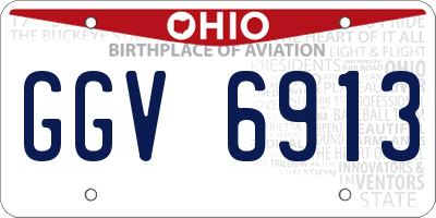 OH license plate GGV6913