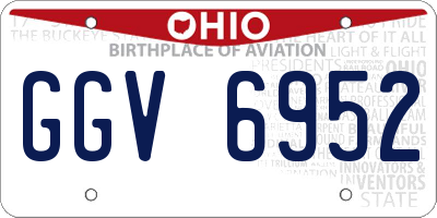 OH license plate GGV6952