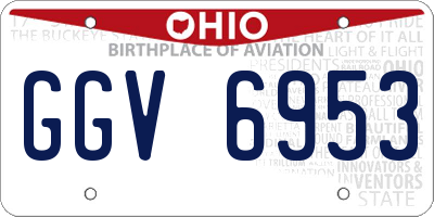 OH license plate GGV6953