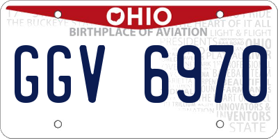OH license plate GGV6970