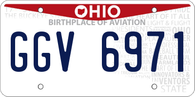 OH license plate GGV6971