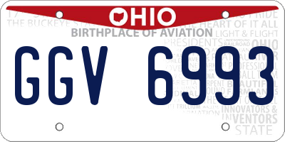OH license plate GGV6993