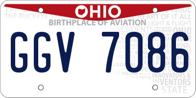 OH license plate GGV7086